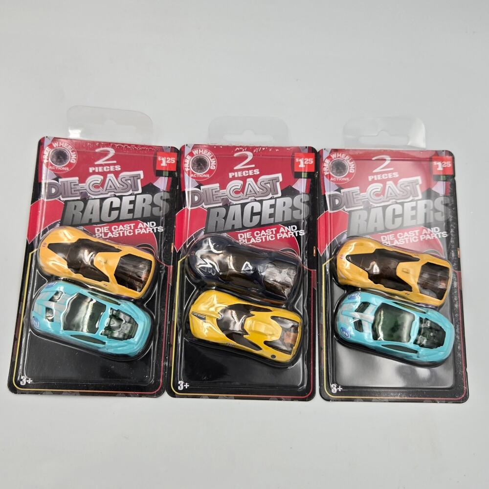 Lot of Three Legend Toys Die-Cast Racer 2 Packs